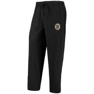 NWT NHL Austin Bruins Black Pajama Lounge Pant